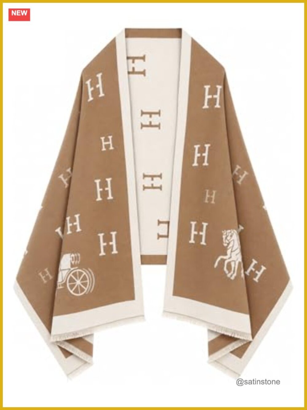 Reversible Pashmina Shawl Wrap Women 100% Acrylic Scarf